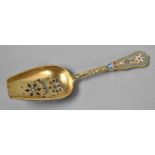 A Reproduction Russian Style Enamelled Scoop, 13cm Long