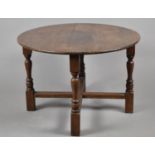 An Edwardian Oak Circular Coffee Table, 61cm Wide