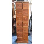 A Far Eastern Fourteen Drawer Storage Unit, Currently Containing Large Quantity Classical CD's