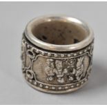 A Reproduction Swivel White Metal Chinese Archers Ring