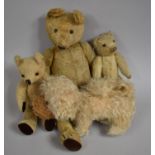 A Collection of Various Vintage Teddy Bears, Varying Condition Issues