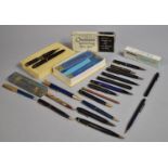 A Collection of Pens and Propelling Pencils, Drawing Instrument Leads etc