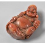 A Soapstone Study of Buddha, 9cm wide