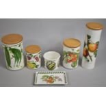 A Collection of Various Portmeirion Items to comprise Storage Jars, Birds of Britain Pot,