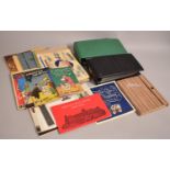 A Collection of Various Printed Ephemera, First Day Covers, Stamp Albums, Stamp Stock Book, Stamp