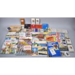 A Collection of Various Tea Card Albums, Loose Cigarette Cards, Cigarette Packets, Harrods Box etc
