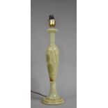 A Tall and Slender Onyx Table Lamp Base, 65cm high