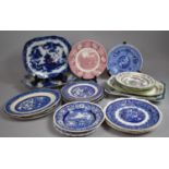 A Collection of Various Transfer Printed Items to comprise Spode Blue Room Collection Greek