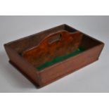 A Late 19th Century Mahogany Two Division Cutlery Tray, 33cm Wide