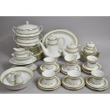 A Large Collection of Noritake Katrina Pattern Dinner and Teawares