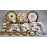 A Collection of Various Continental and English Ceramics to Comprise Cabinet Cup and Saucer,