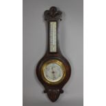 A Small Art Nouveau Aneroid Barometer, 44cm high, Condition Issues