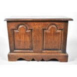 A Late 19th/Early 20th Century Oak Coffre Bach with Two Panel Front and Removable Top, 70cm Wide