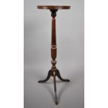 A Modern Mahogany Circular Topped Torchere Stand, 28cm Diameter and 90cm high