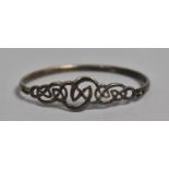 A Silver Celtic Bangle