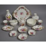 A Collection of Royal Crown Derby 'Derby Posies' China to Comprise Shaped Two Handled Dish, Pin