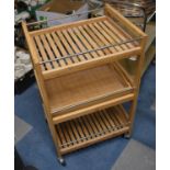 A Modern Three Tier Kitchen Trolley, 47cm wide