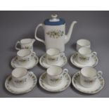 A Royal Doulton Pastorale Coffee Service to Comprise Coffee Pot, Coffee Cans, Milk Jug, Saucers