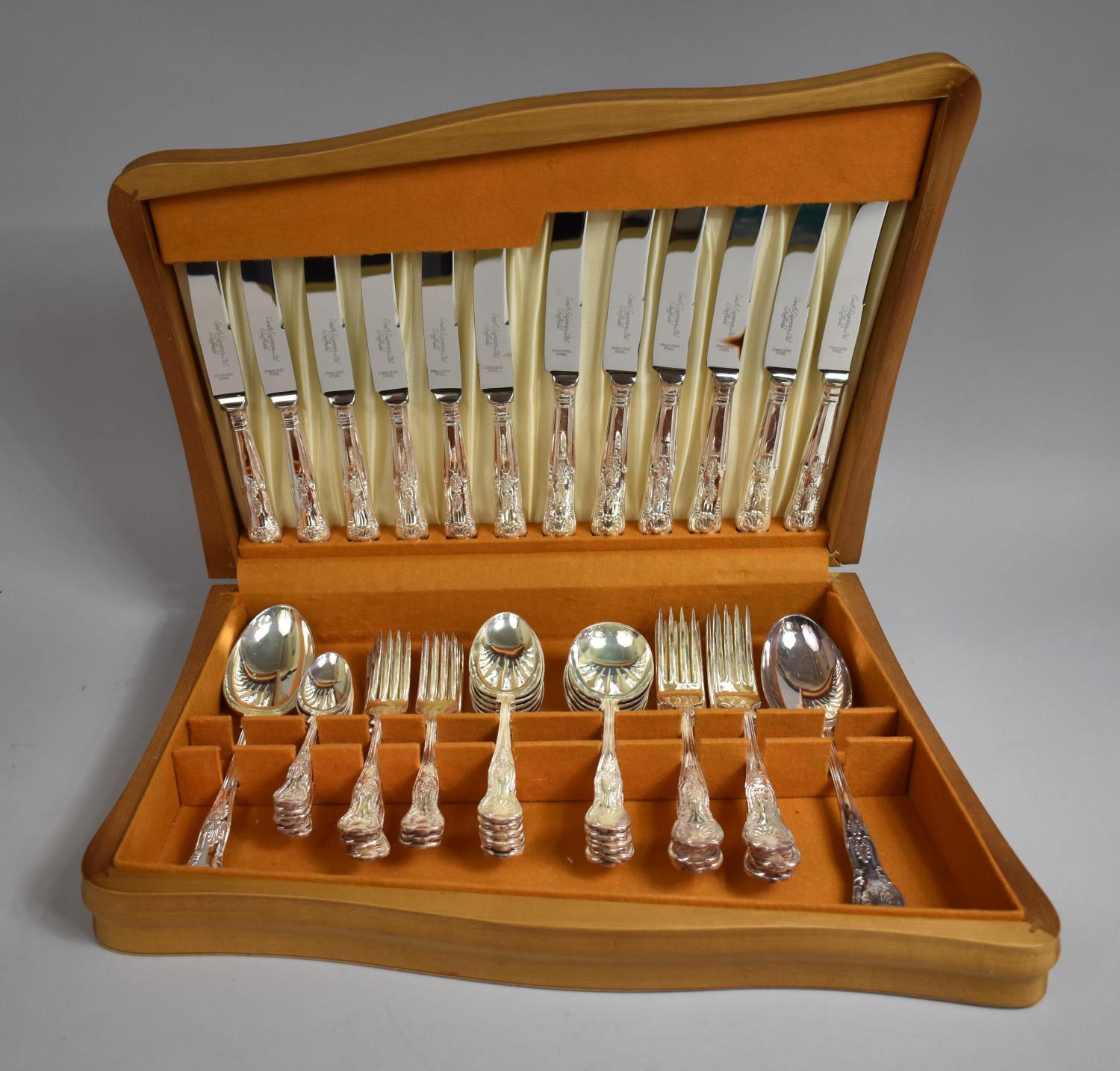 A Mid 20th Century Canteen of Stainless Steel Kings Pattern Cutlery for Six - Image 2 of 2