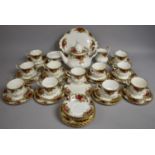 A Royal Albert Old Country Roses Teaset to Comprise Teapot, Cake Plate, Cups, Saucers, Side