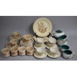 A Collection of Denby Greenwheat and Other Breakfast China