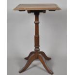 A Vintage Oak Snaptop Table, 47x41cm
