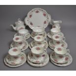 A Royal Albert Tranquility Pattern Teaset to Comprise Cups, Saucers, Side Plates, Sugar Bowls, Jugs,