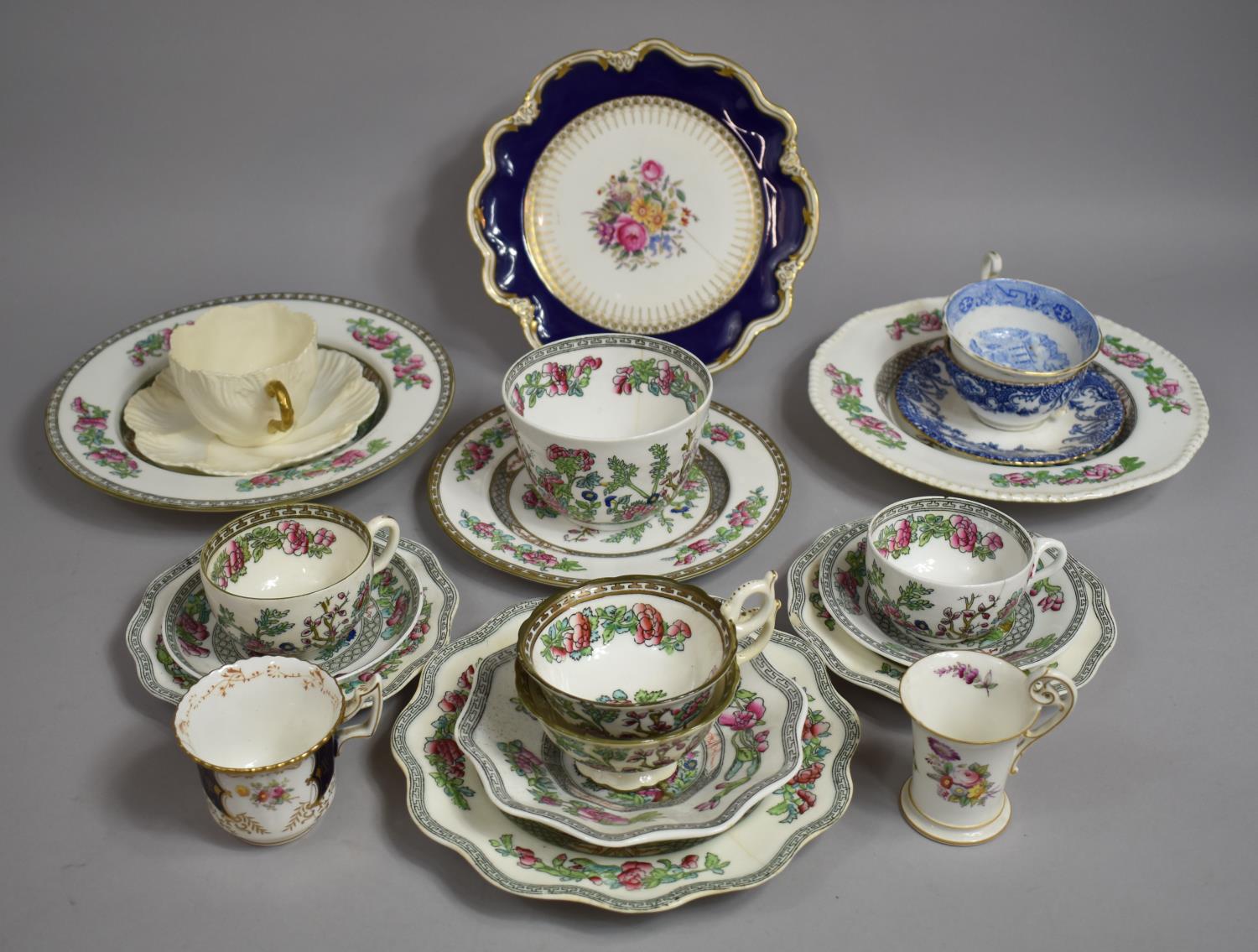 A Collection of Various Late 19th/Early 20th Century Coalport China to Comprise Indian Tree