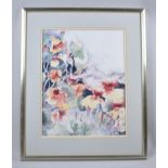 A Framed Watercolour of Flowers by Bren Trantor, 27x35cm