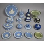 A Collection of Wedgwood Jasperware to Comprise Lidded Pots, Plate, Stand etc