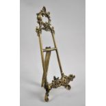 A Brass Easel Backed Picture Stand, 31cm high