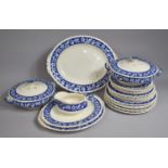 A Grindly Elysian Dinner Service to Comprise Lidded Tureens, Dinner Plates etc (Varying Condition