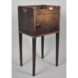 A 19th Century Mahogany Gentleman's Washstand Cabinet with Galleried Top, 38cm Wide