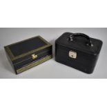 Two Mid 20th Century Jewellery Boxes, Each 32cm wide