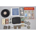 A Collection of Vintage Coins, Stamps, Cigarette Cards etc