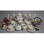 A Collection of Various Continental and Oriental Items to Comprise German Porcelain Floral Hand