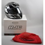 A Modern Motorcycle Helmet, CL-Max in Silver Size Small