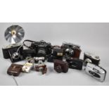 A Collection of Various Vintage Cameras to Include Three Sub Miniatures, Petitax, Petie and Hit Also