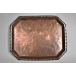 A Rectangular Arts and Crafts Copper Tray by John Pearson who was a Master Craftsman of The Newlyn