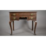 A 19th Century Oak Lowboy with Long Drawer over Two Small Drawers, 82x48x72cms High