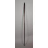A Tall 19th Century Turned Tapering Mahogany Ceremonial or Processional Staff, 144cm high