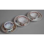 Six Pieces of 18th Century German Milk Glass, Three Saucers and Three Tea Bowls, One Tea Bowl with