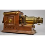 A Victorian Brass Mounted Magic Lantern