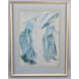 A Framed Renoir Print, Women with Umbrellas, 27x38cm