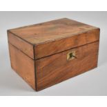 A 19th Century Walnut Workbox for Restoration, 24cms Wide