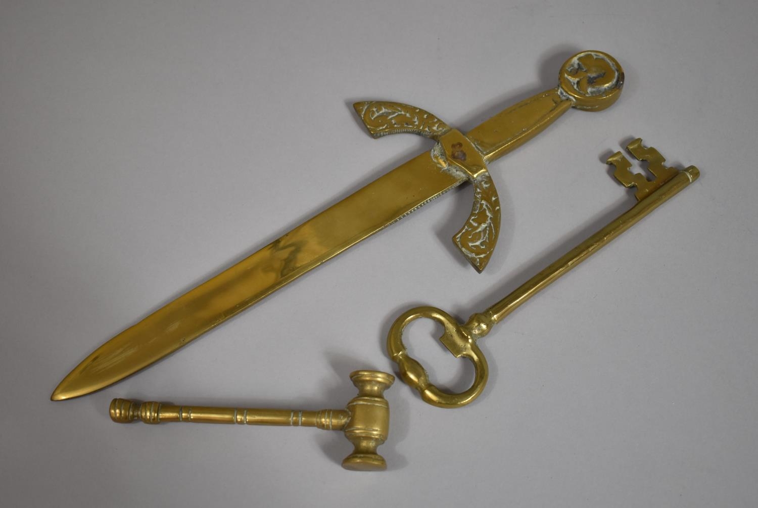 A Collection of Modern Brass Ornamental Items