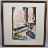 A Framed Watercolour, "Miranda at Sinclair Gardens" by H Jukes, 21x29cm
