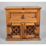 A Far Eastern Side Cabinet with Drawer Over Cupboard Base, 64cms Wide