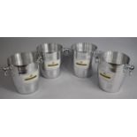 A Collection of Four Mercier Two Handled Champagne Ice Buckets, 21.5cms High