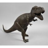 A Large Bronze Study of Tyrannosaurus Rex, 27cms High and 45cms Long